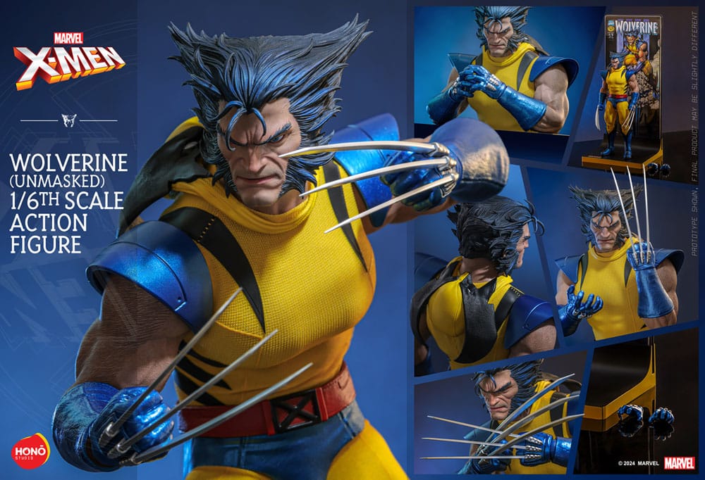 Marvel X-Men Action Figure 1/6 Wolverine (Unmasked) 28cm - Action Figures - Hono Studio - Hobby Figures UK