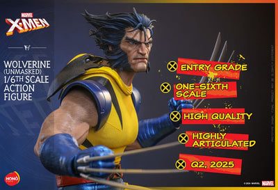 Marvel X-Men Action Figure 1/6 Wolverine (Unmasked) 28cm - Action Figures - Hono Studio - Hobby Figures UK