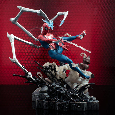 Marvel's Spider-Man 2 Marvel Gallery Deluxe PVC Diorama Spider-Man (Gamerverse) 30cm - Scale Statue - Diamond Select - Hobby Figures UK