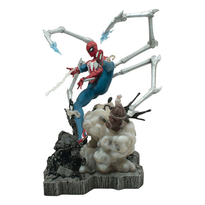 Marvel's Spider-Man 2 Marvel Gallery Deluxe PVC Diorama Spider-Man (Gamerverse) 30cm - Scale Statue - Diamond Select - Hobby Figures UK