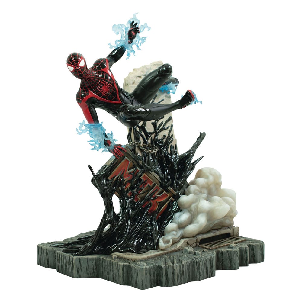 Marvel's Spider-Man 2 Marvel Gallery Deluxe PVC Diorama Miles Morales (Gamerverse) 25cm - Scale Statue - Diamond Select - Hobby Figures UK