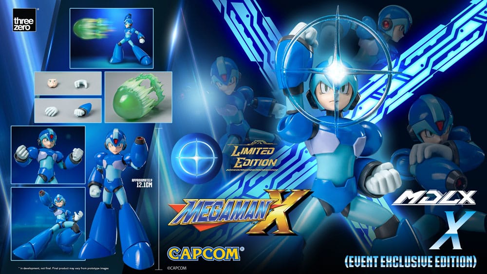 Mega Man MDLX Action Figure Rockman X / Mega Man X 12cm heo Exclusive - Action Figures - ThreeZero - Hobby Figures UK