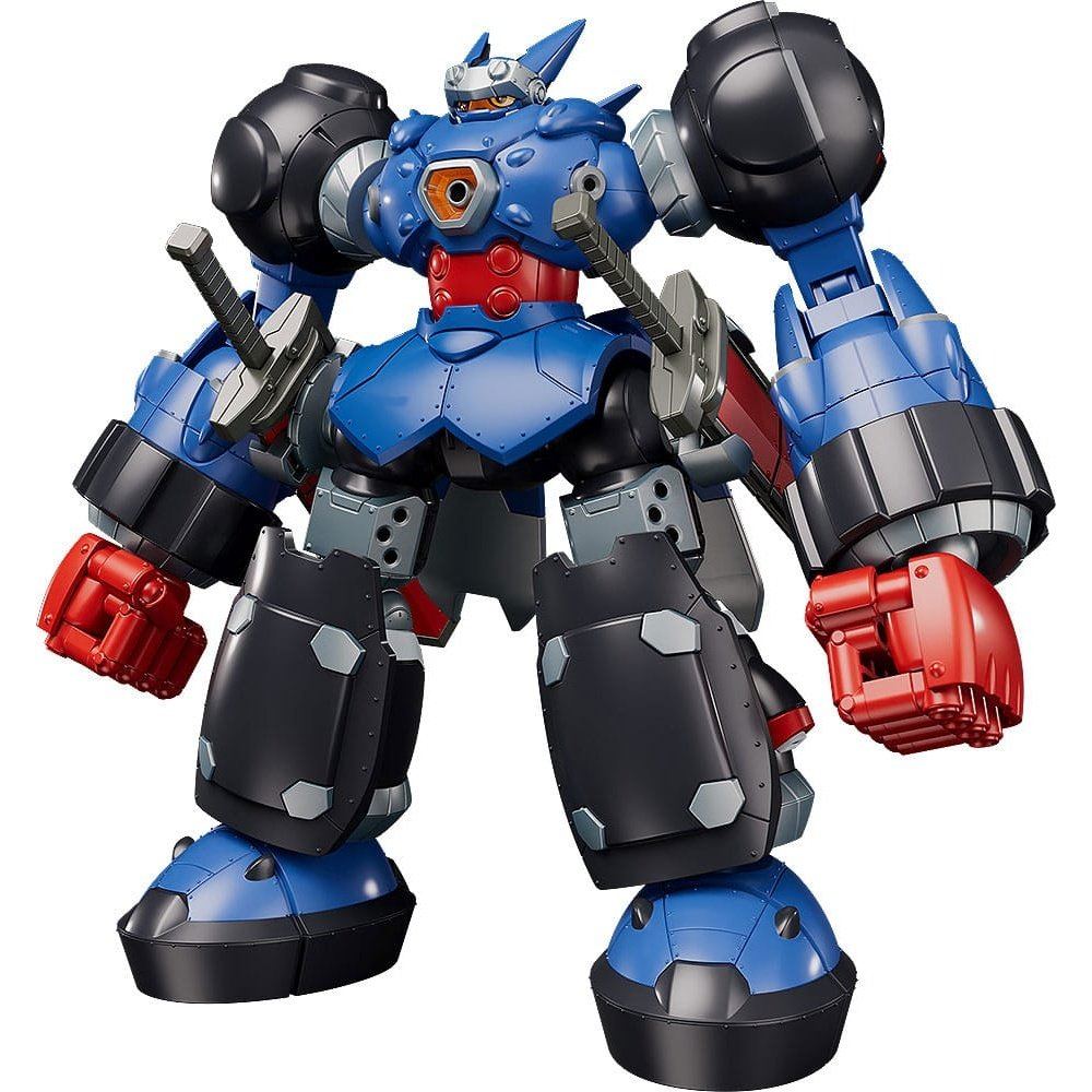 Megaton Musashi MODEROID Model Kit - Posable Robot Figure With Double Blades & Photon Revolver