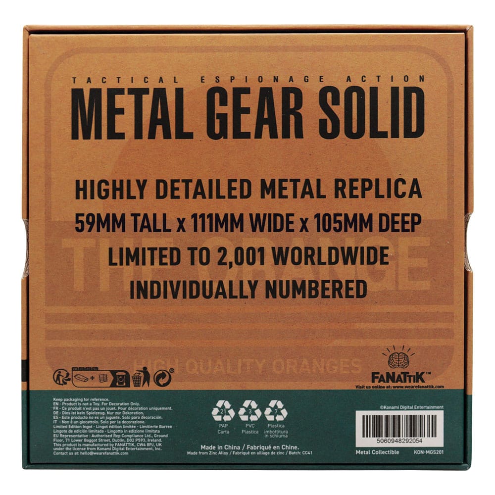 Metal Gear Solid 2 Replica Cardboard Box - Scale Statue - FaNaTtik - Hobby Figures UK