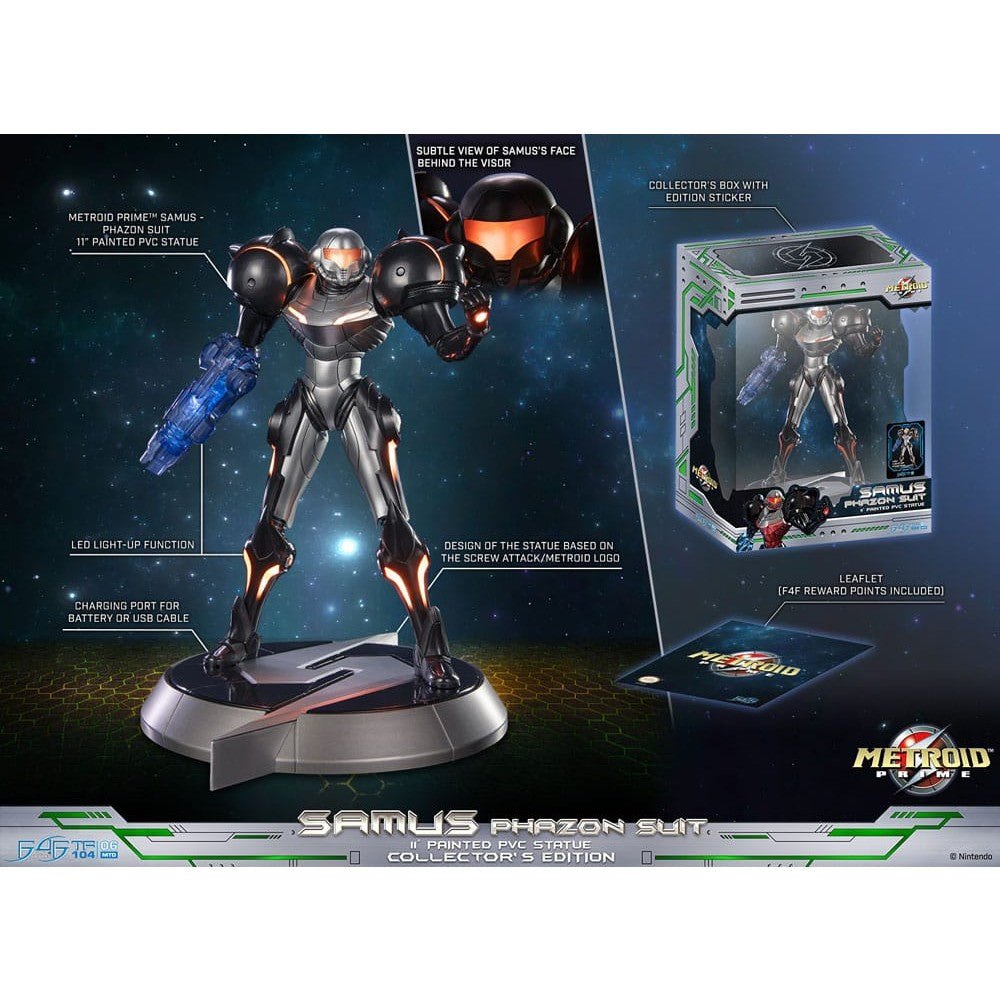 Phazon Metroid Prime PVC Statue Samus Phazon Suit Collector´s Edition 28cm ...