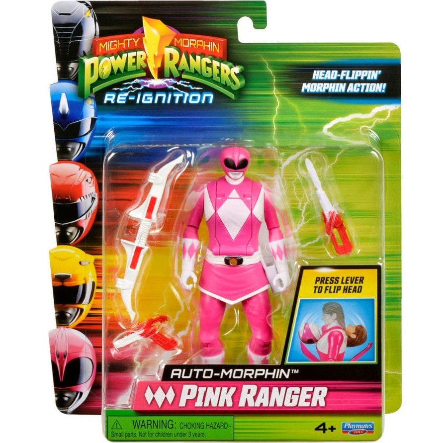 Mighty Morphin Power Rangers Action Figure Auto-Morphin Pink Ranger 12 ...