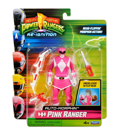 Mighty Morphin Power Rangers Action Figure Auto-Morphin Pink Ranger 12cm - Action Figures - Playmates - Hobby Figures UK