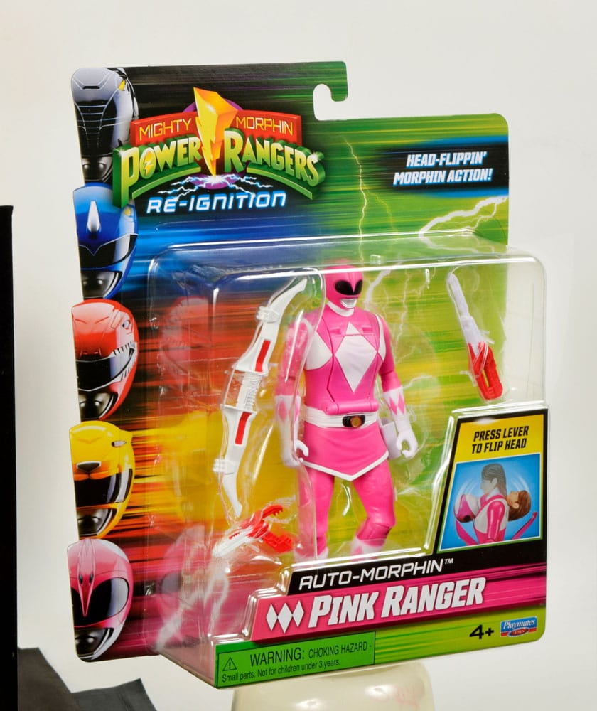 Mighty Morphin Power Rangers Action Figure Auto-Morphin Pink Ranger 12 ...
