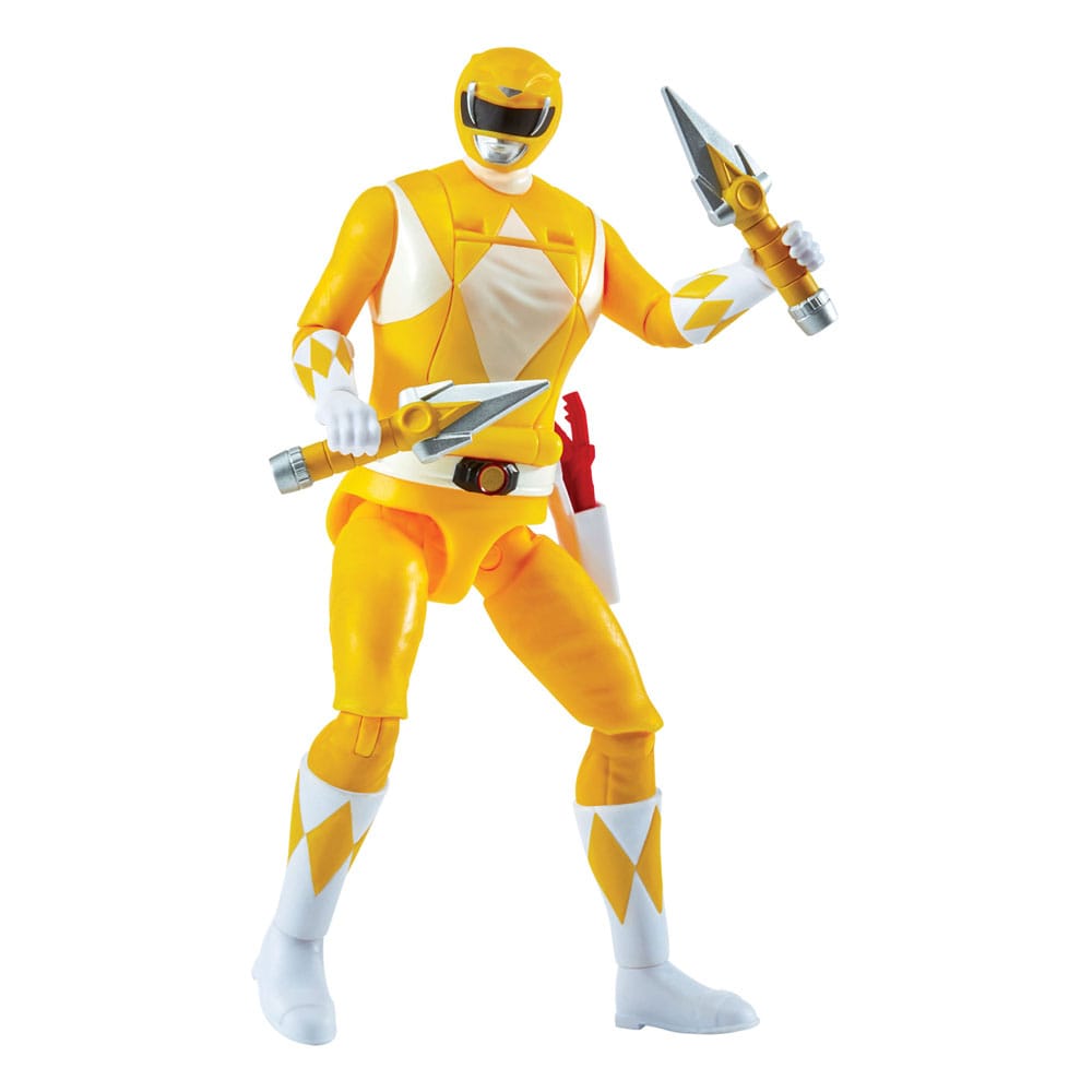 Mighty Morphin Power Rangers Action Figure Auto-Morphin Yellow Ranger ...