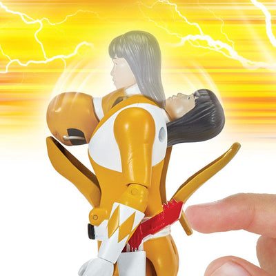 Mighty Morphin Power Rangers Action Figure Auto-Morphin Yellow Ranger 12cm - Action Figures - Playmates - Hobby Figures UK