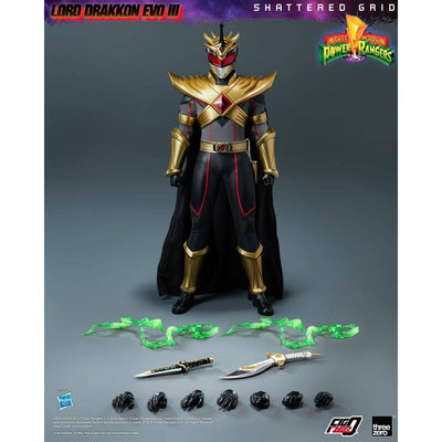 Mighty Morphin Power Rangers Shattered Grid  FigZero Action Figure 1/6 Lord Drakkon Evo III 30cm - Action Figures - ThreeZero - Hobby Figures UK