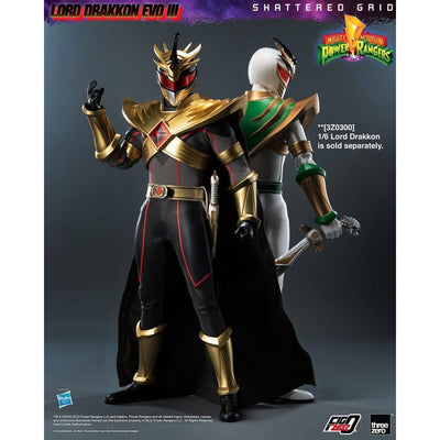 Mighty Morphin Power Rangers Shattered Grid  FigZero Action Figure 1/6 Lord Drakkon Evo III 30cm - Action Figures - ThreeZero - Hobby Figures UK