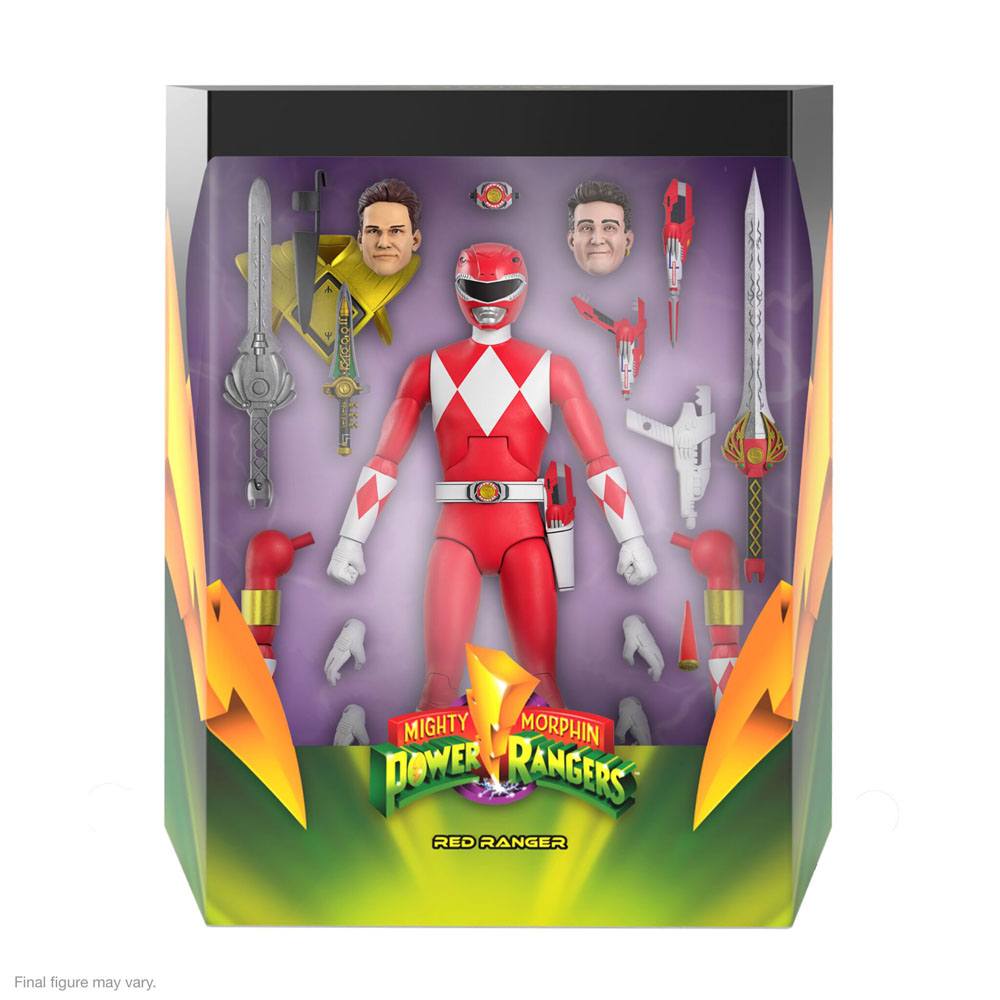 Mighty Morphin Power Rangers Ultimates Action Figure Red Ranger 18cm - Action Figures - Super7 - Hobby Figures UK
