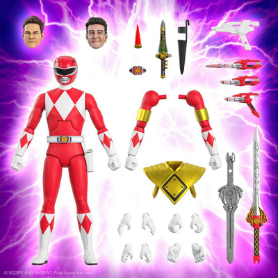 Mighty Morphin Power Rangers Ultimates Action Figure Red Ranger 18cm - Action Figures - Super7 - Hobby Figures UK