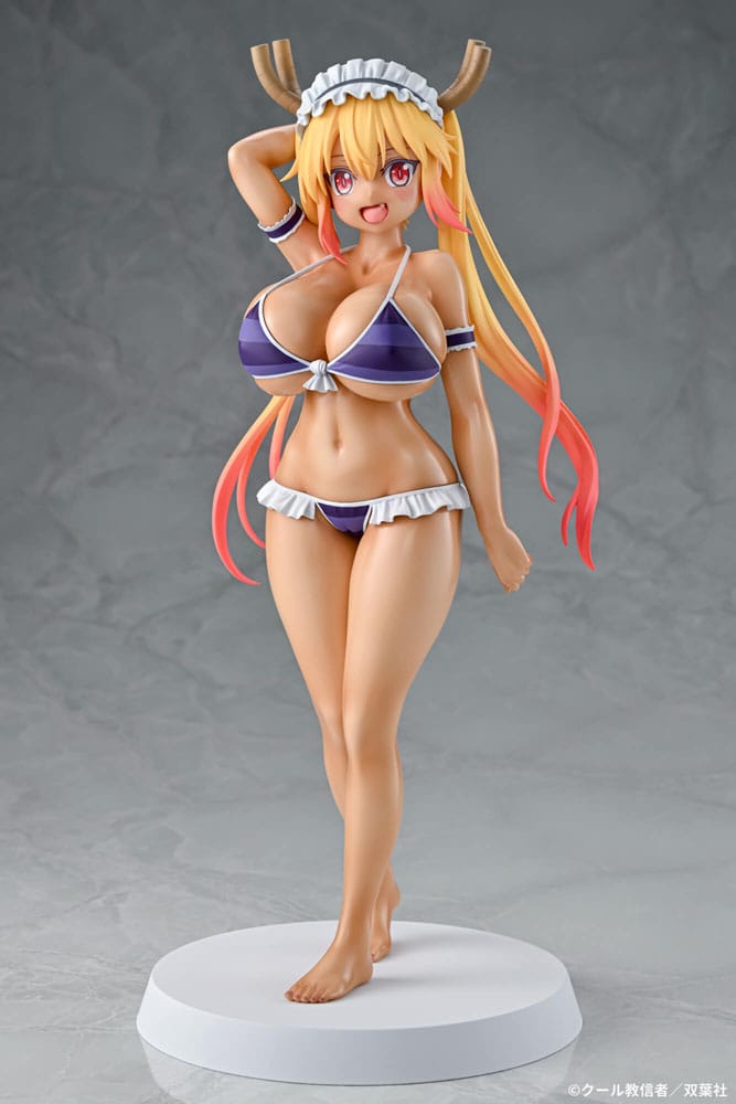 Miss Kobayashi's Dragon Maid PVC Statue 1/7 Tohru Bikini Style Suntan Ver. 26cm - Scale Statue - Q-Six - Hobby Figures UK