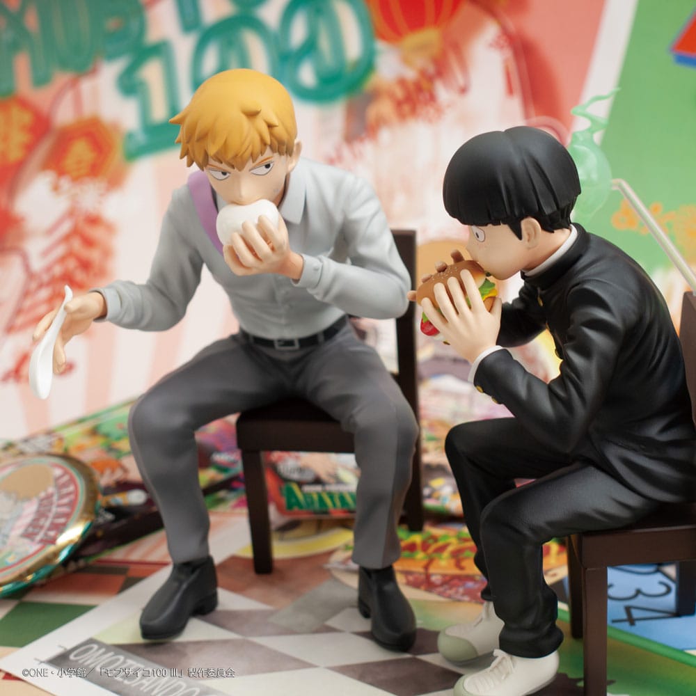 Mob Psycho 100 III x Bunbougu Cafe 2022 PVC Statue Arataka Reigen 14cm - Scale Statue - Union Creative - Hobby Figures UK