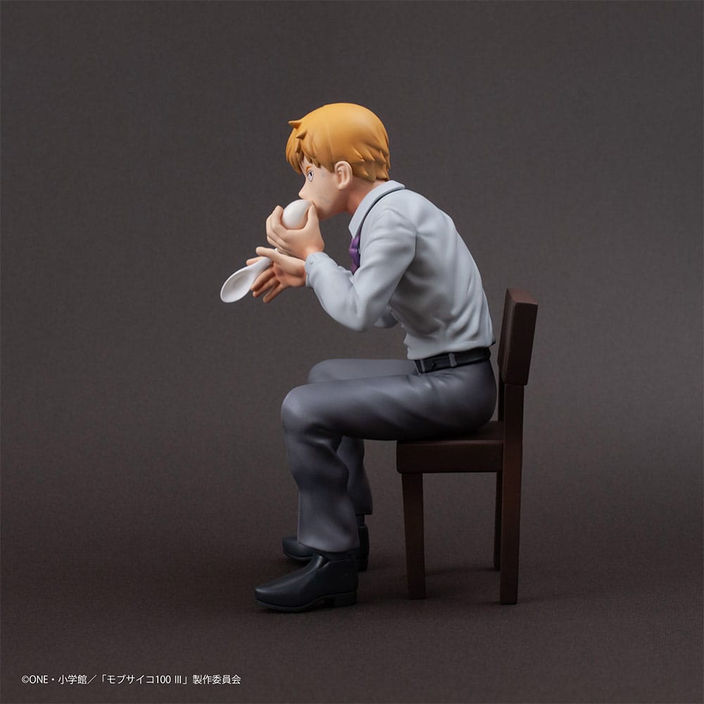 Mob Psycho 100 III x Bunbougu Cafe 2022 PVC Statue Arataka Reigen 14cm - Scale Statue - Union Creative - Hobby Figures UK