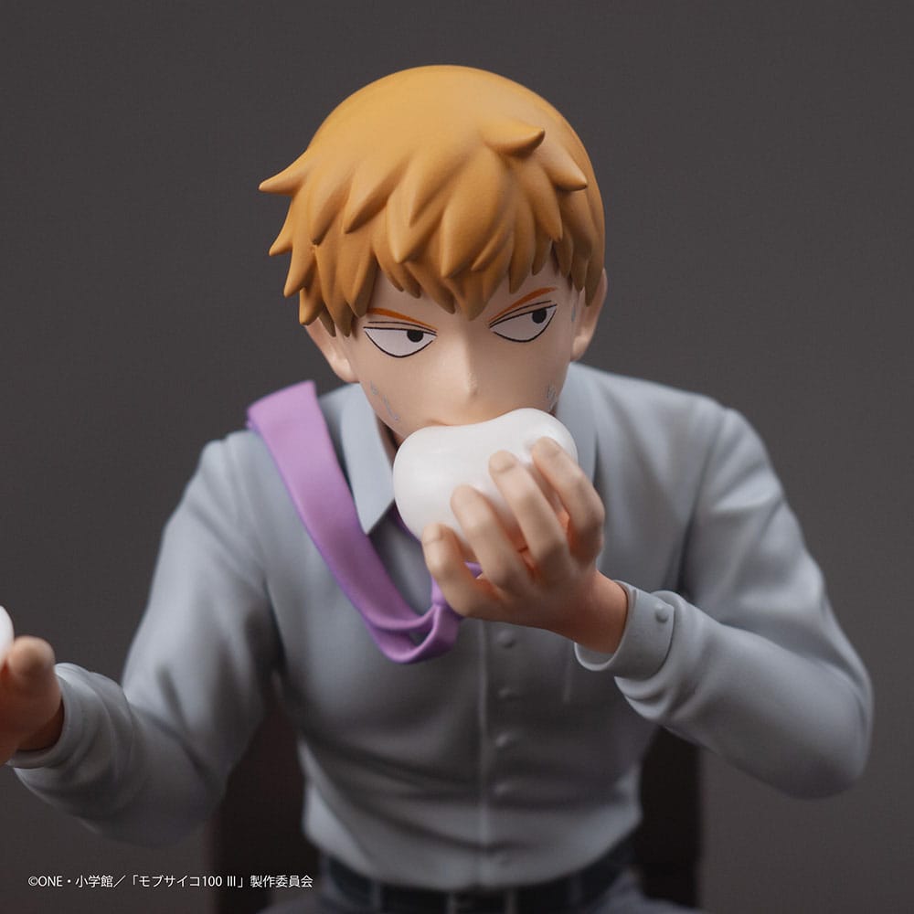 Mob Psycho 100 III x Bunbougu Cafe 2022 PVC Statue Arataka Reigen 14cm - Scale Statue - Union Creative - Hobby Figures UK