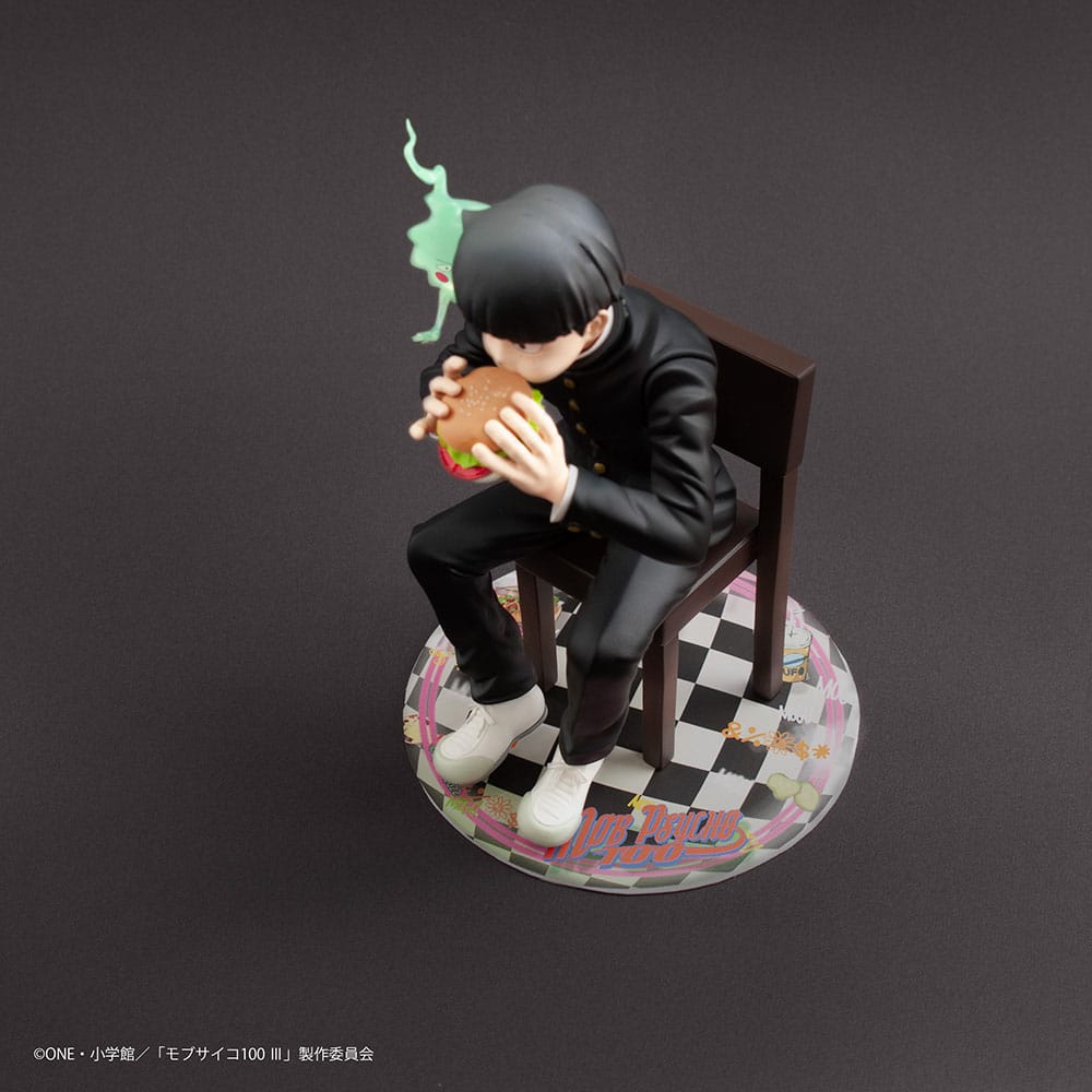 Mob Psycho 100 III x Bunbougu Cafe 2022 PVC Statue Shigeo Kageyama & Ekubo 13cm - Scale Statue - Union Creative - Hobby Figures UK