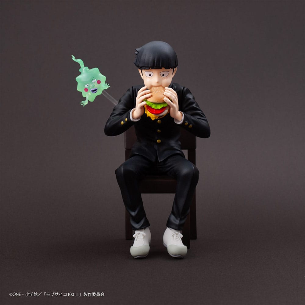 Mob Psycho 100 III x Bunbougu Cafe 2022 PVC Statue Shigeo Kageyama & Ekubo 13cm - Scale Statue - Union Creative - Hobby Figures UK
