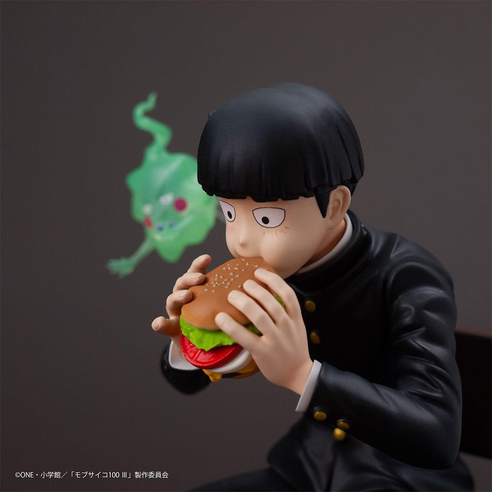 Mob Psycho 100 III x Bunbougu Cafe 2022 PVC Statue Shigeo Kageyama & Ekubo 13cm - Scale Statue - Union Creative - Hobby Figures UK