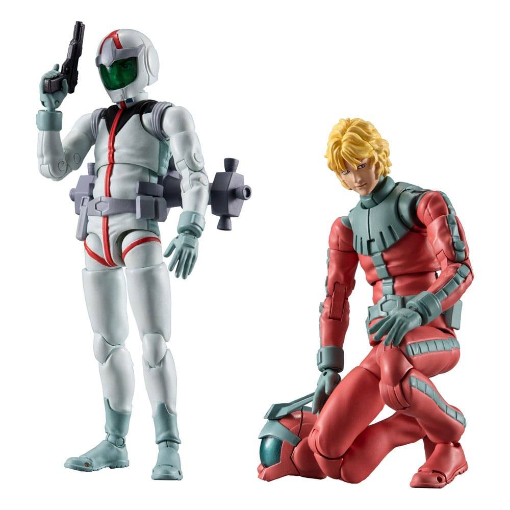 Mobile Suit Gundam G.M.G. Collection EX 09 Action Figures 2-Pack Earth Federation Amuro Ray & Char Aznable Normal Suit Ver. (with gift) 10cm - Action Figures - Megahouse - Hobby Figures UK