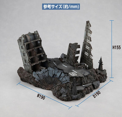 Mobile Suit Gundam Realistic Model Series Diorama G Structure GS02M The abandoned buildings in New Yark City Material Color Edition - Scale Statue - Megahouse - Hobby Figures UK