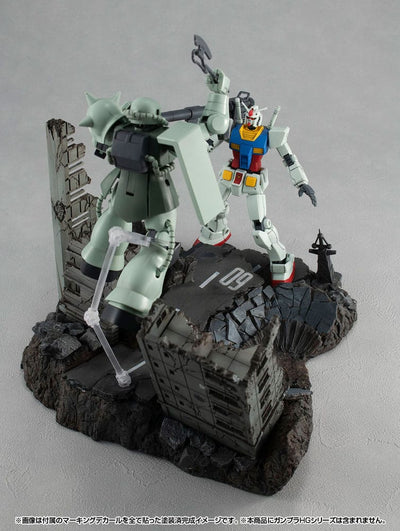 Mobile Suit Gundam Realistic Model Series Diorama G Structure GS02M The abandoned buildings in New Yark City Material Color Edition - Scale Statue - Megahouse - Hobby Figures UK