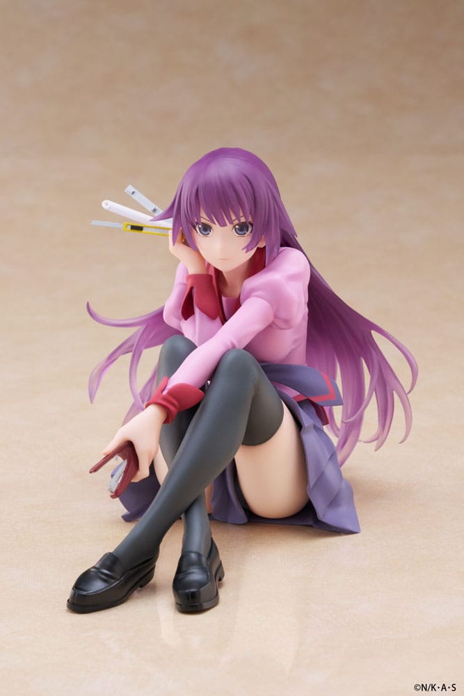 Monogatari PVC Statue Desktop Cute Figure Hitagi Senjougahara 13cm - Scale Statue - Taito Prize - Hobby Figures UK