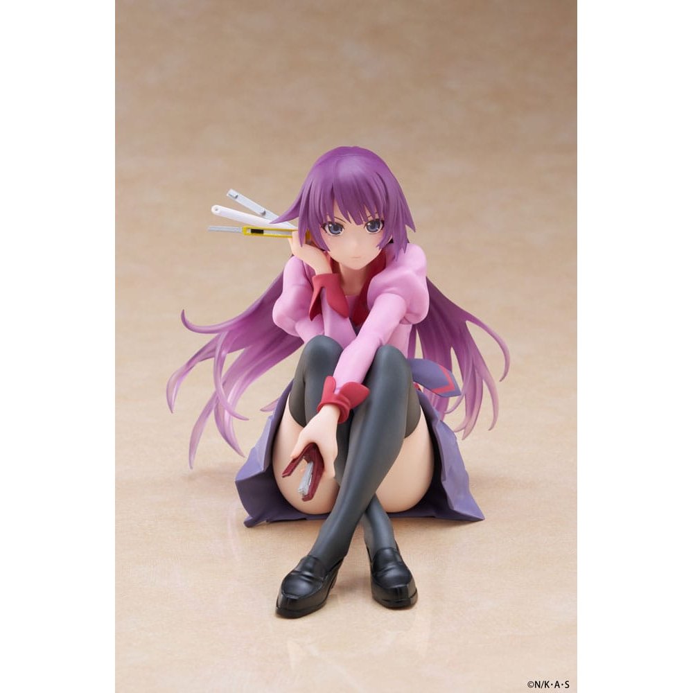 Monogatari PVC Statue Desktop Cute Figure Hitagi Senjougahara 13cm - Scale Statue - Taito Prize - Hobby Figures UK