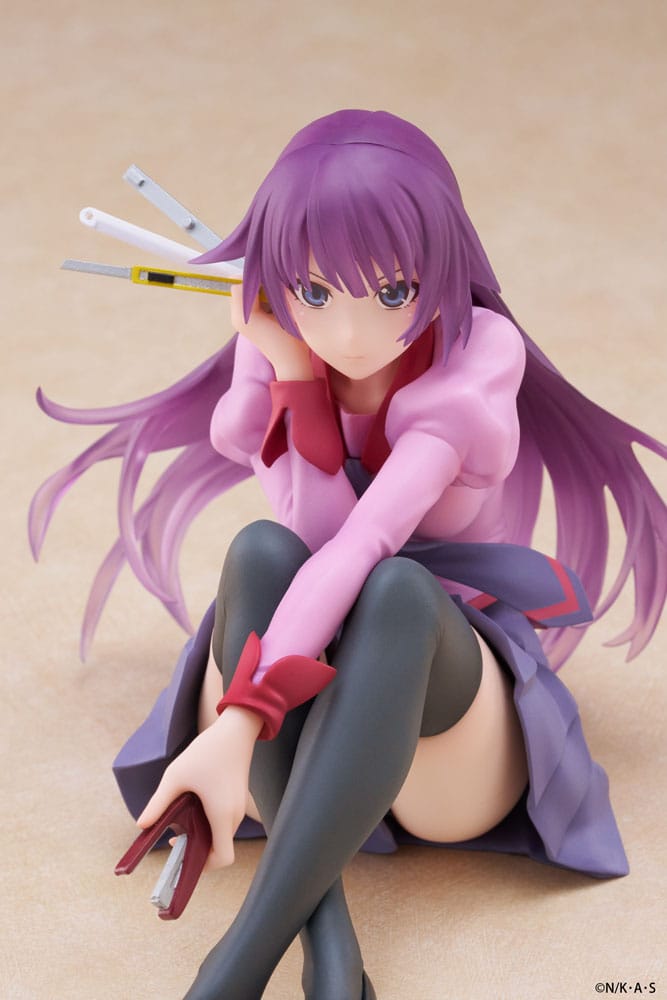 Monogatari PVC Statue Desktop Cute Figure Hitagi Senjougahara 13cm - Scale Statue - Taito Prize - Hobby Figures UK