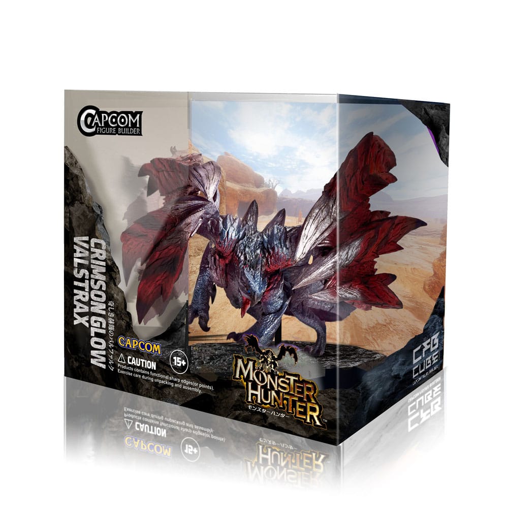 Monster Hunter PVC Statue Builder Cube Crimson Glow Valstrax 10cm - Scale Statue - Capcom - Hobby Figures UK