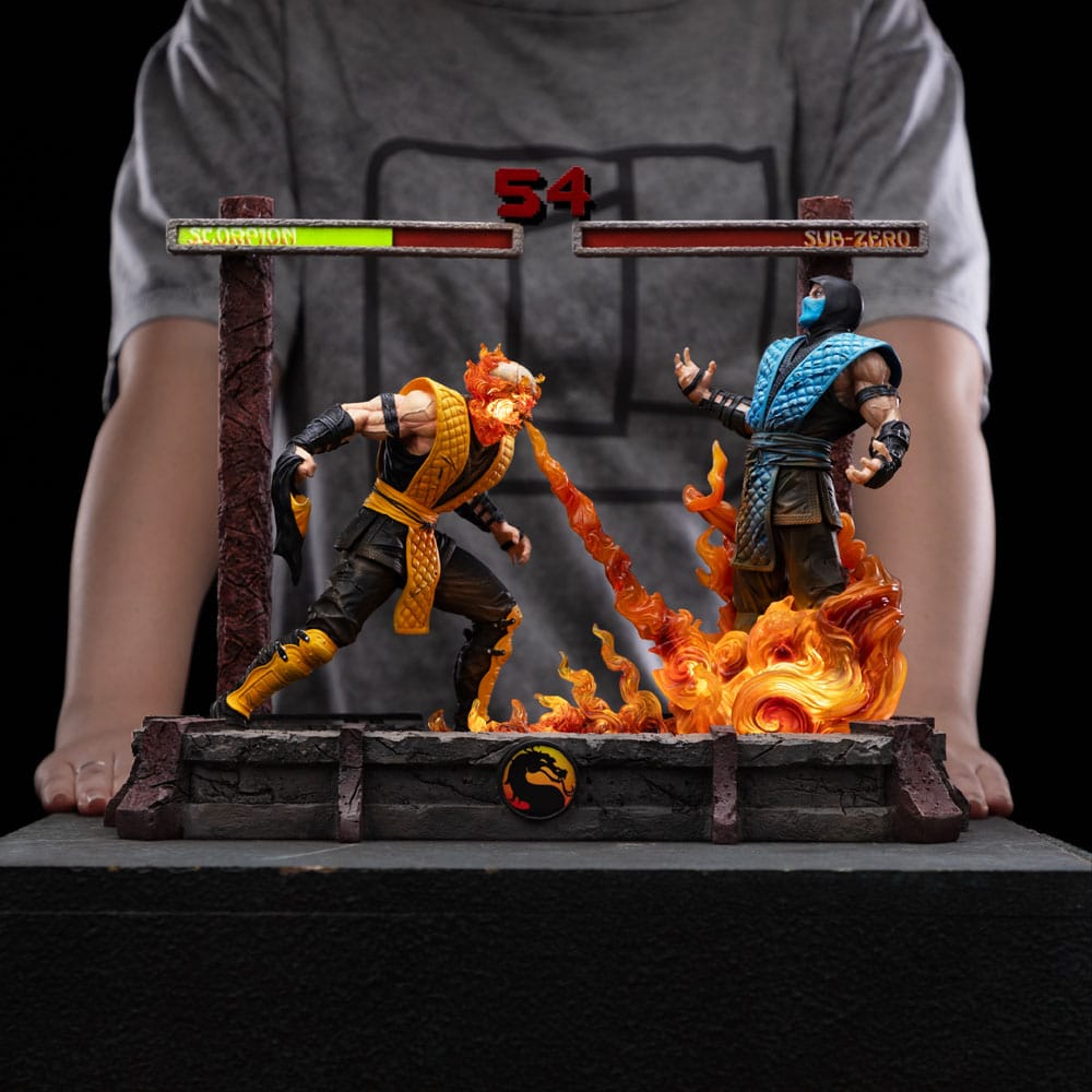 Mortal Kombat Deluxe Art Scale Statue 1/10 Scorpion Fatality 27cm - Scale Statue - Iron Studios - Hobby Figures UK