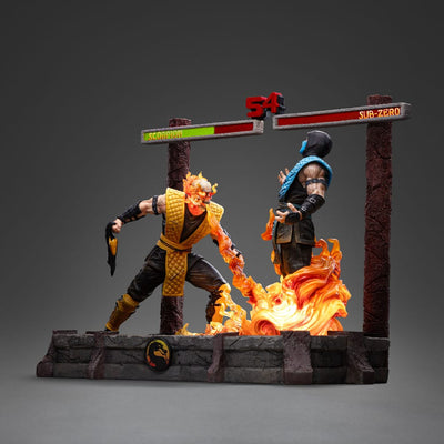 Mortal Kombat Deluxe Art Scale Statue 1/10 Scorpion Fatality 27cm - Scale Statue - Iron Studios - Hobby Figures UK
