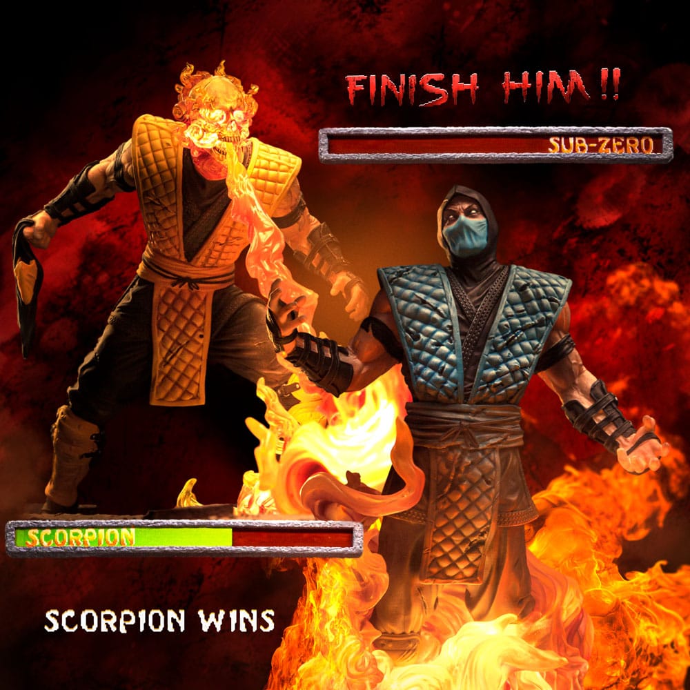 Mortal Kombat Deluxe Art Scale Statue 1/10 Scorpion Fatality 27cm - Scale Statue - Iron Studios - Hobby Figures UK