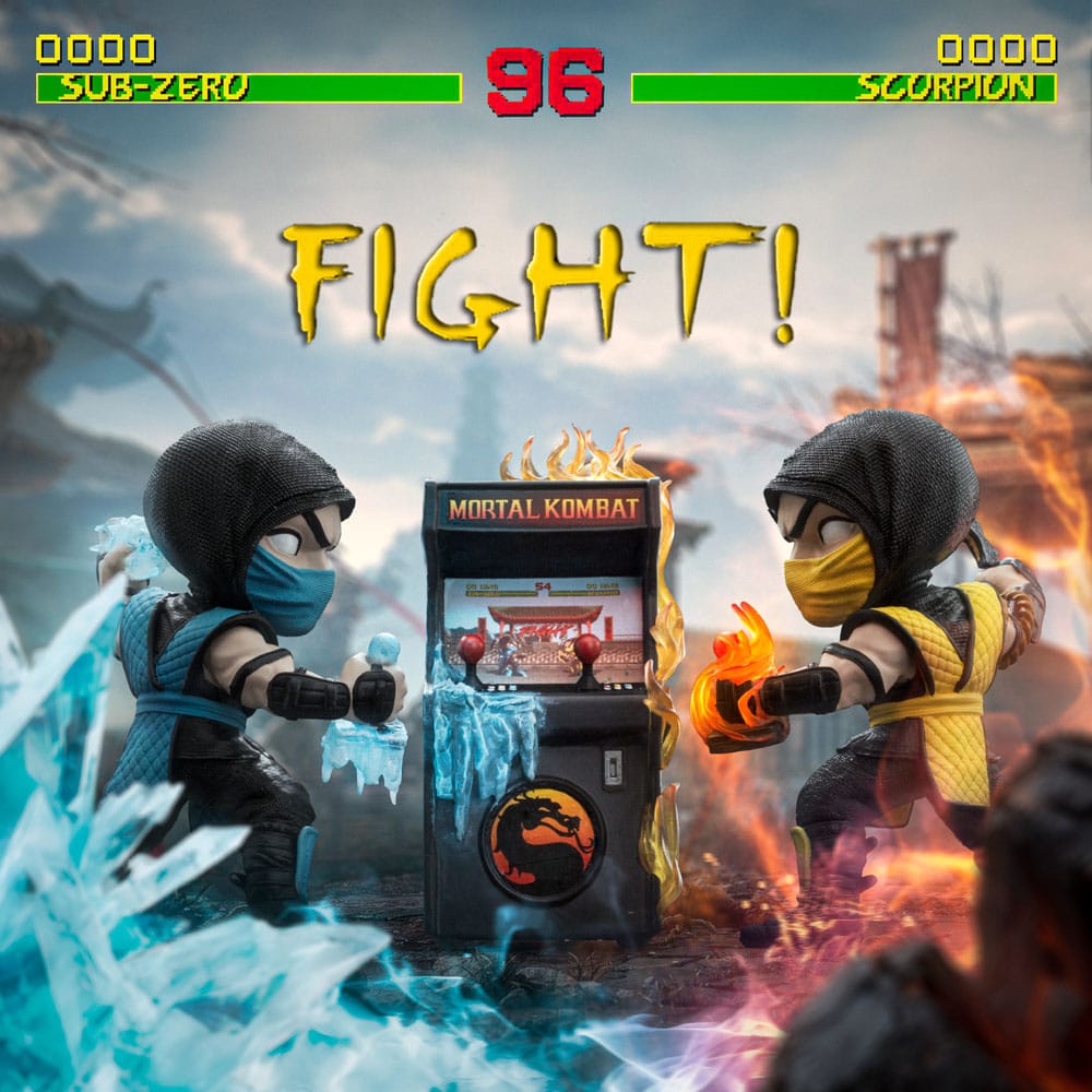 Mortal Kombat Mini Co. PVC Figures Scorpion vs. Subzero Arcade Set 15cm - Mini Figures - Iron Studios - Hobby Figures UK