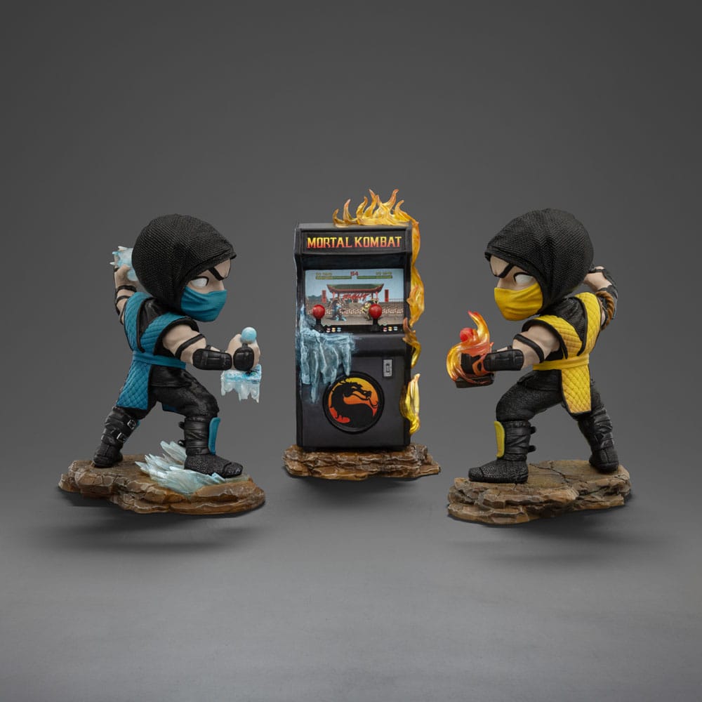 Mortal Kombat Mini Co. PVC Figures Scorpion vs. Subzero Arcade Set 15cm - Mini Figures - Iron Studios - Hobby Figures UK