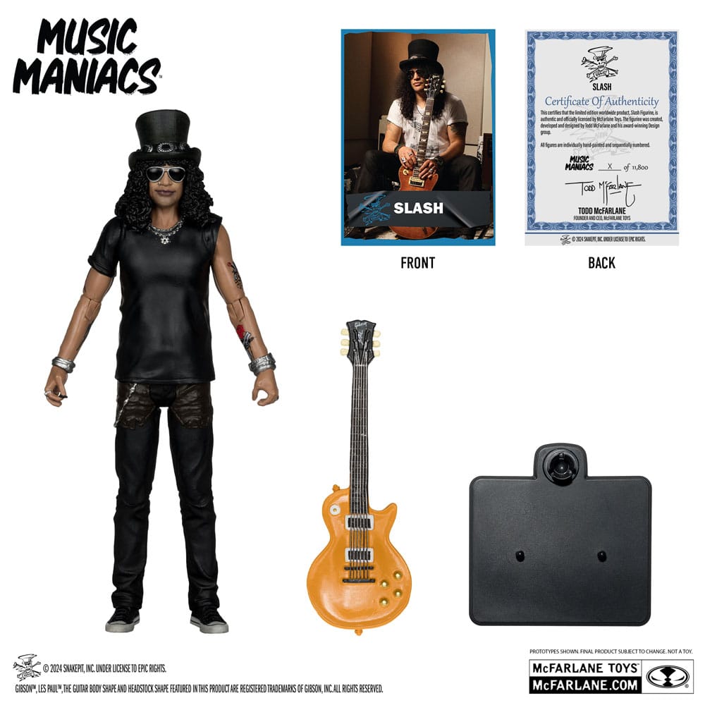 Music Maniacs Rock Action Figure Slash 15cm - Action Figures - McFarlane Toys - Hobby Figures UK