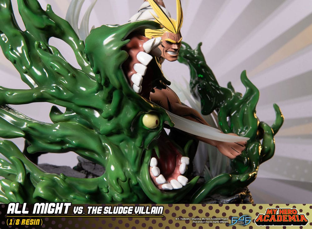 My Hero Academia Diorama All Might Vs. the Sludge Villain 30cm - Scale Statue - First 4 Figures - Hobby Figures UK