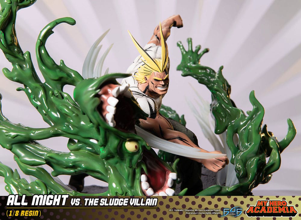 My Hero Academia Diorama All Might Vs. the Sludge Villain 30cm - Scale Statue - First 4 Figures - Hobby Figures UK