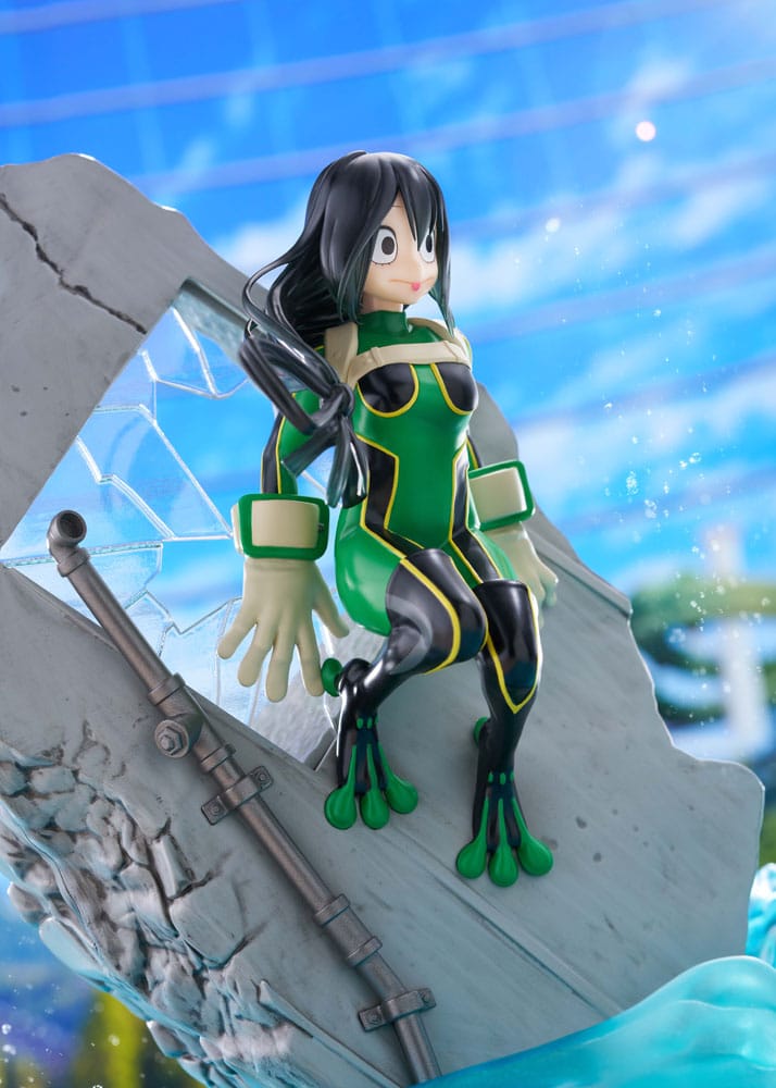 My Hero Academia Dressta PVC Statue Tsuyu Asui 22cm - Scale Statue - Taito Prize - Hobby Figures UK