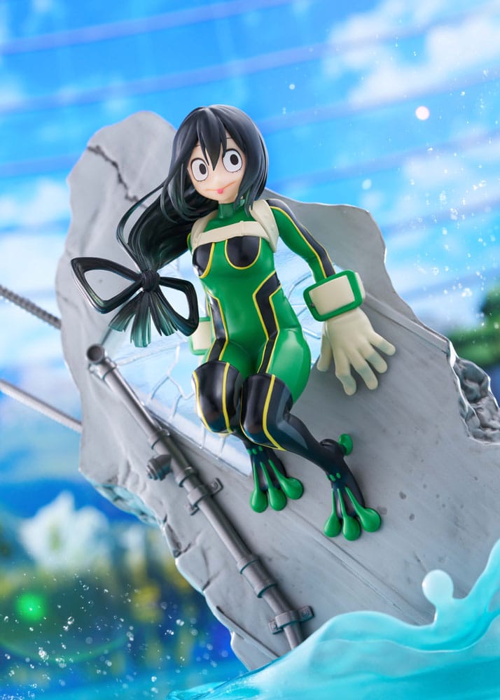My Hero Academia Dressta PVC Statue Tsuyu Asui 22cm - Scale Statue - Taito Prize - Hobby Figures UK