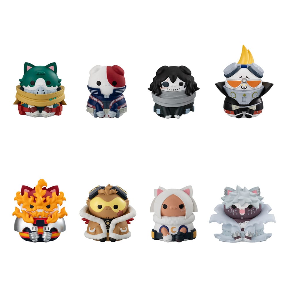 My Hero Academia Mega Cat Project Heroaca Cats No.01 3cm Assortment (8) - Mini Figures - Megahouse - Hobby Figures UK