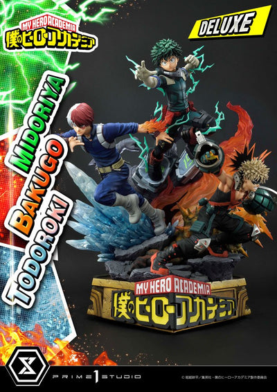 My Hero Academia Statue Midoriya, Bakugo & Todoroki Deluxe Bonus Version 69cm - Scale Statue - Prime 1 Studio - Hobby Figures UK
