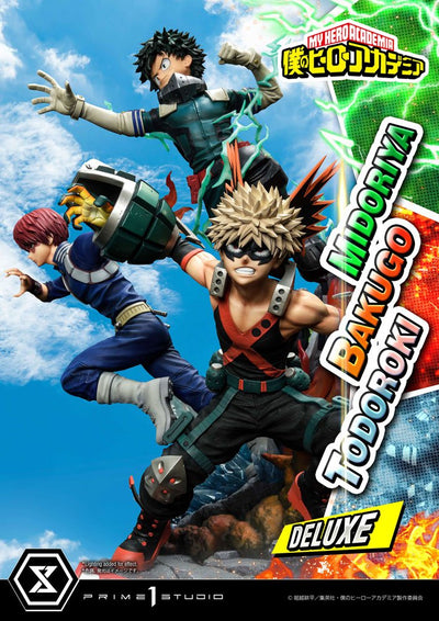 My Hero Academia Statue Midoriya, Bakugo & Todoroki Deluxe Bonus Version 69cm - Scale Statue - Prime 1 Studio - Hobby Figures UK