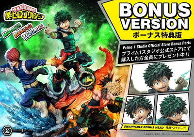 My Hero Academia Statue Midoriya, Bakugo & Todoroki Deluxe Bonus Version 69cm - Scale Statue - Prime 1 Studio - Hobby Figures UK