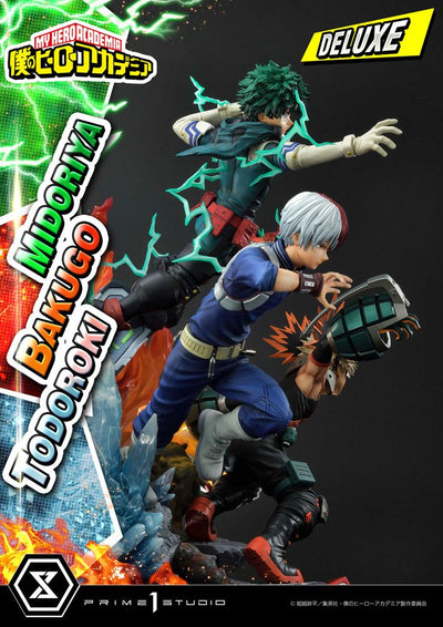 My Hero Academia Statue Midoriya, Bakugo & Todoroki Deluxe Bonus Version 69cm - Scale Statue - Prime 1 Studio - Hobby Figures UK