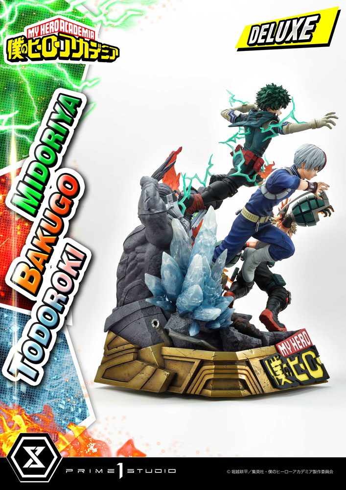 My Hero Academia Statue Midoriya, Bakugo & Todoroki Deluxe Bonus Version 69cm - Scale Statue - Prime 1 Studio - Hobby Figures UK