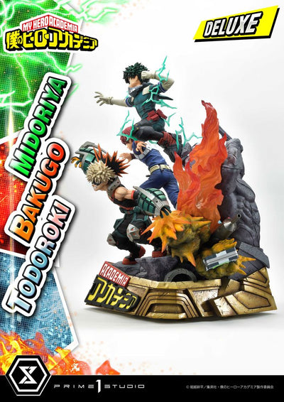 My Hero Academia Statue Midoriya, Bakugo & Todoroki Deluxe Bonus Version 69cm - Scale Statue - Prime 1 Studio - Hobby Figures UK