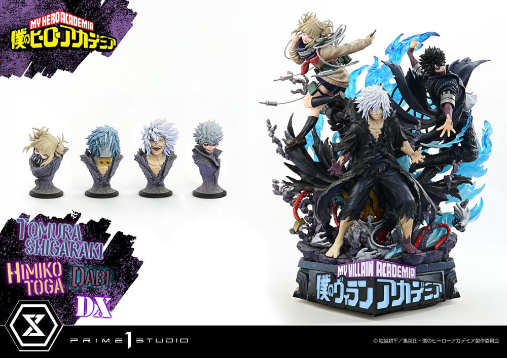 My Hero Academia Statue Ultimate Premium Masterline Tomura Tomura Shigaraki, Dabi & Himiko Toga Deluxe Version 69cm - Scale Statue - Prime 1 Studio - Hobby Figures UK